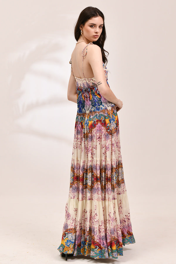 Mosaic Tiered Sun Dress