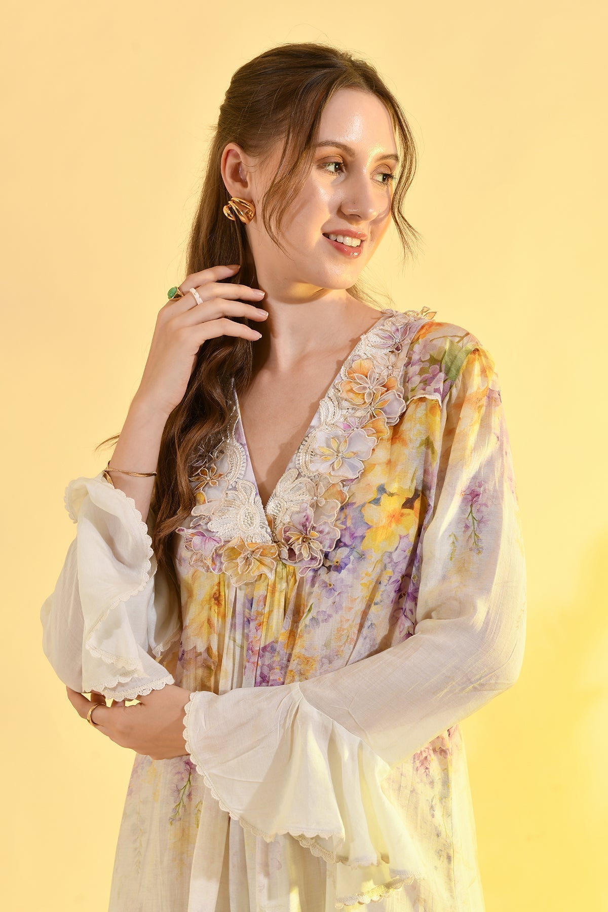 Neckholder-Top aus Linne