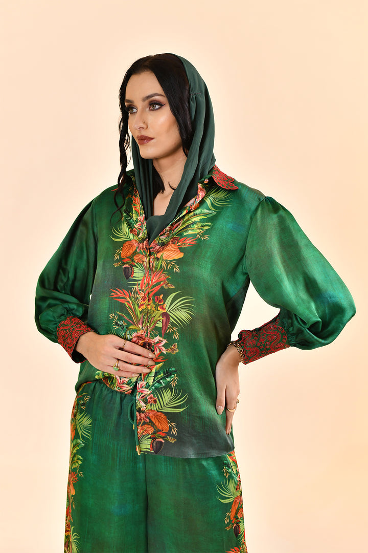 MIRAGE  GREEN  SHIRT