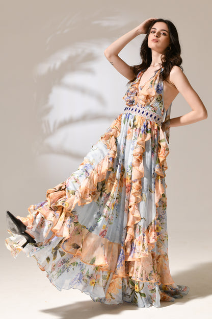 Seraphina Ruffled V-Neck