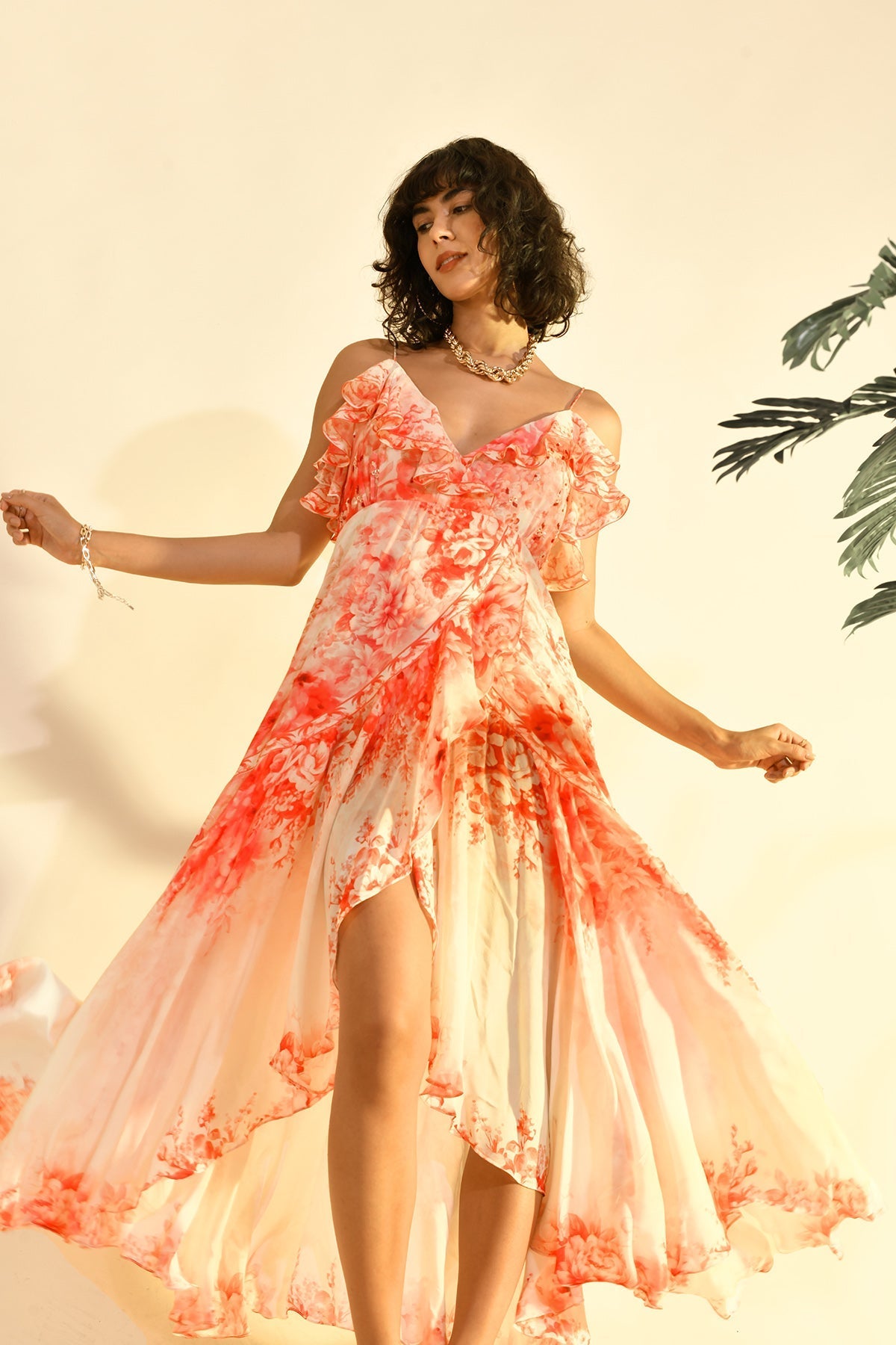 Neckholder-Top aus Linne