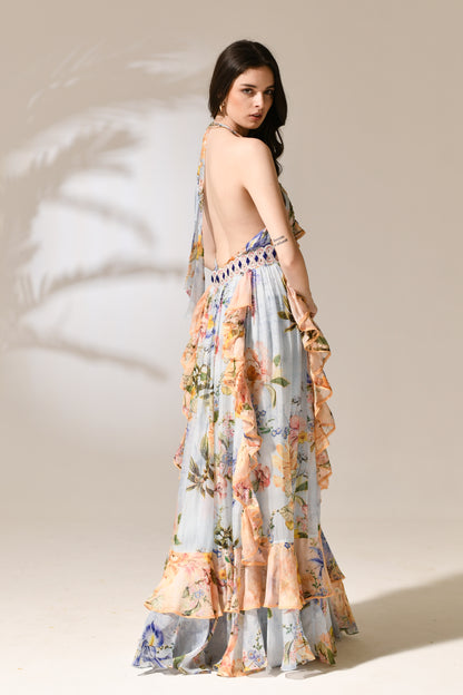 Seraphina Ruffled V-Neck