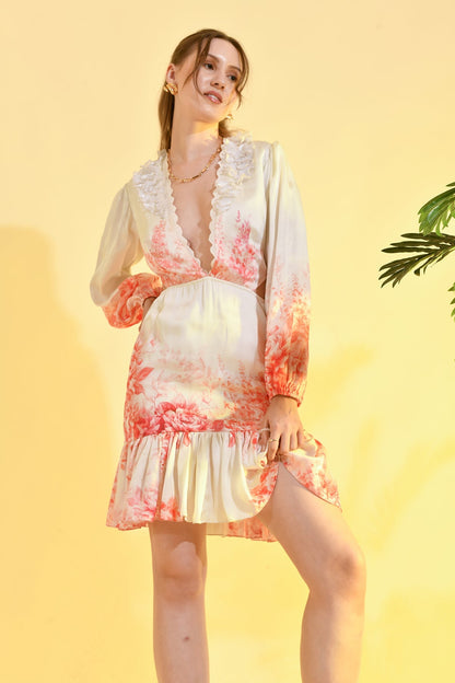 CHERRY BLOSSOM MINI  DRESS