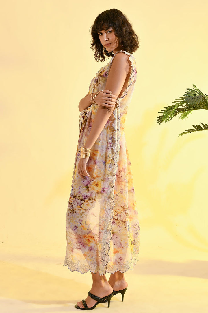 Neckholder-Top aus Linne