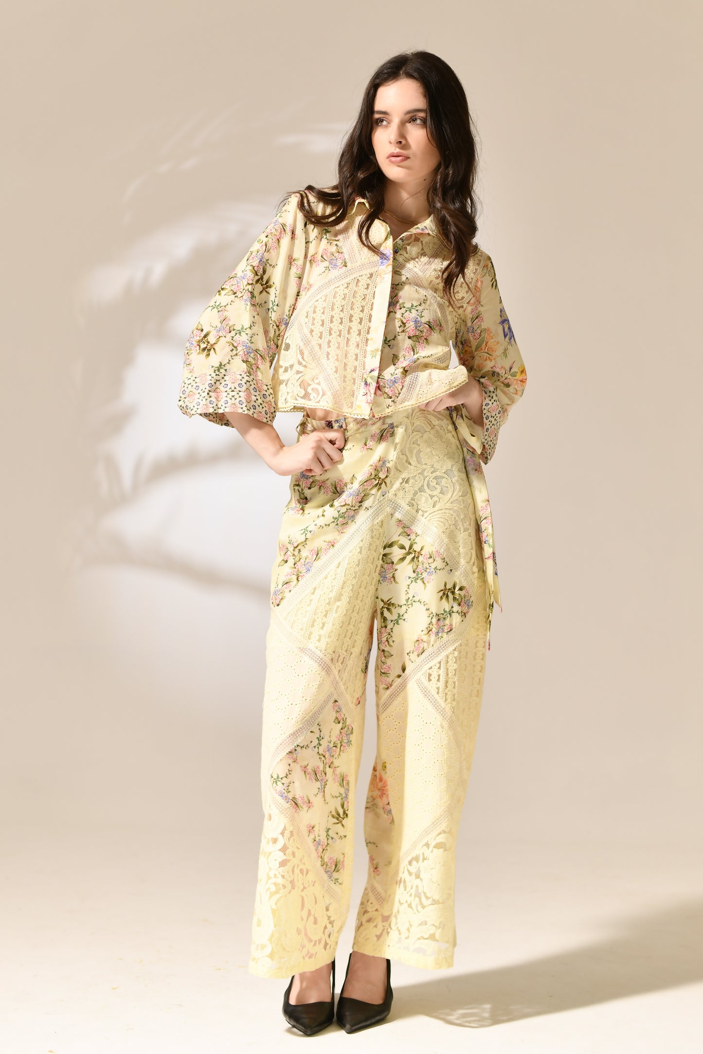 Primrose Lace Patchwork shirt