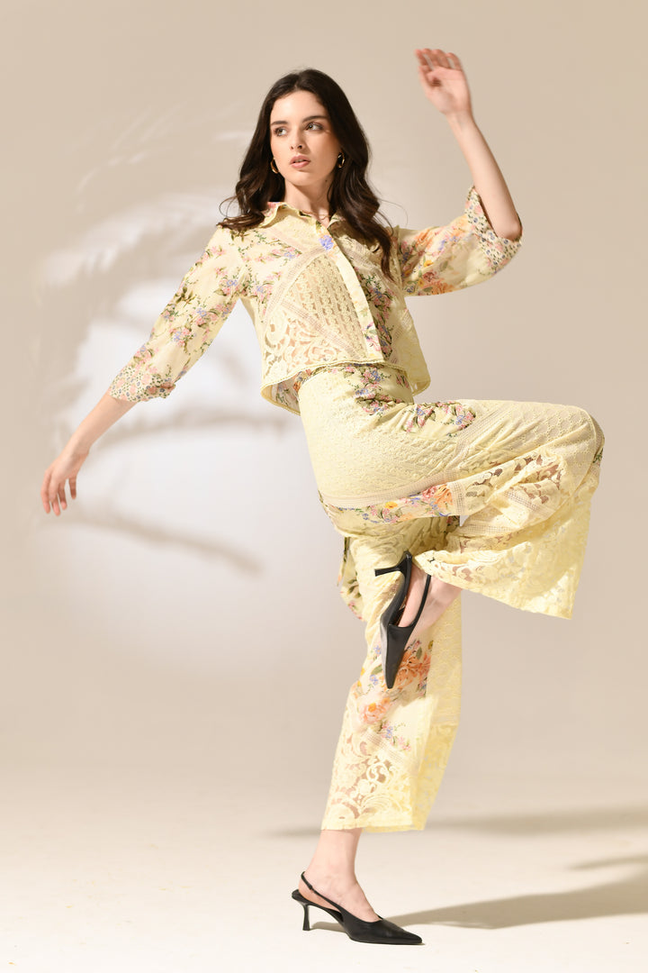 Primrose Lace Patchwork shirt