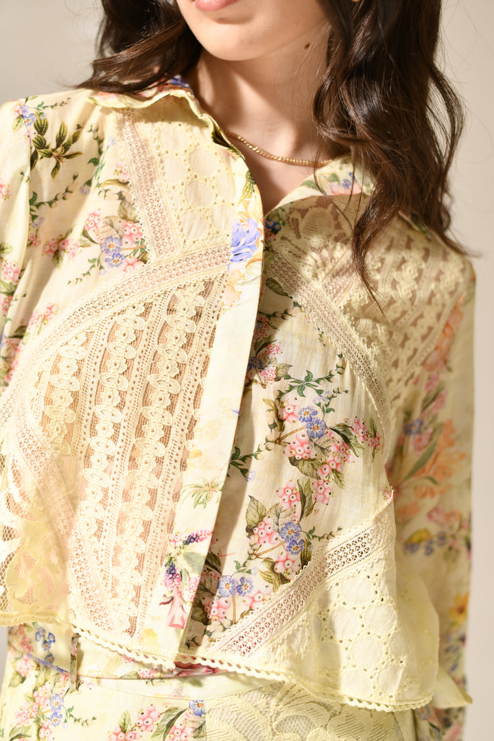 Primrose Lace Patchwork shirt
