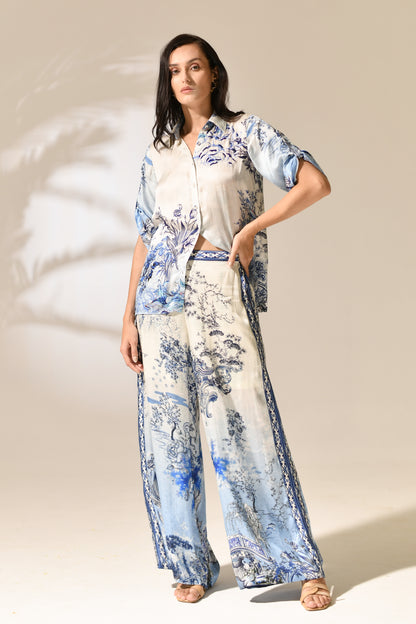 Azure Estate Loungewear shirt