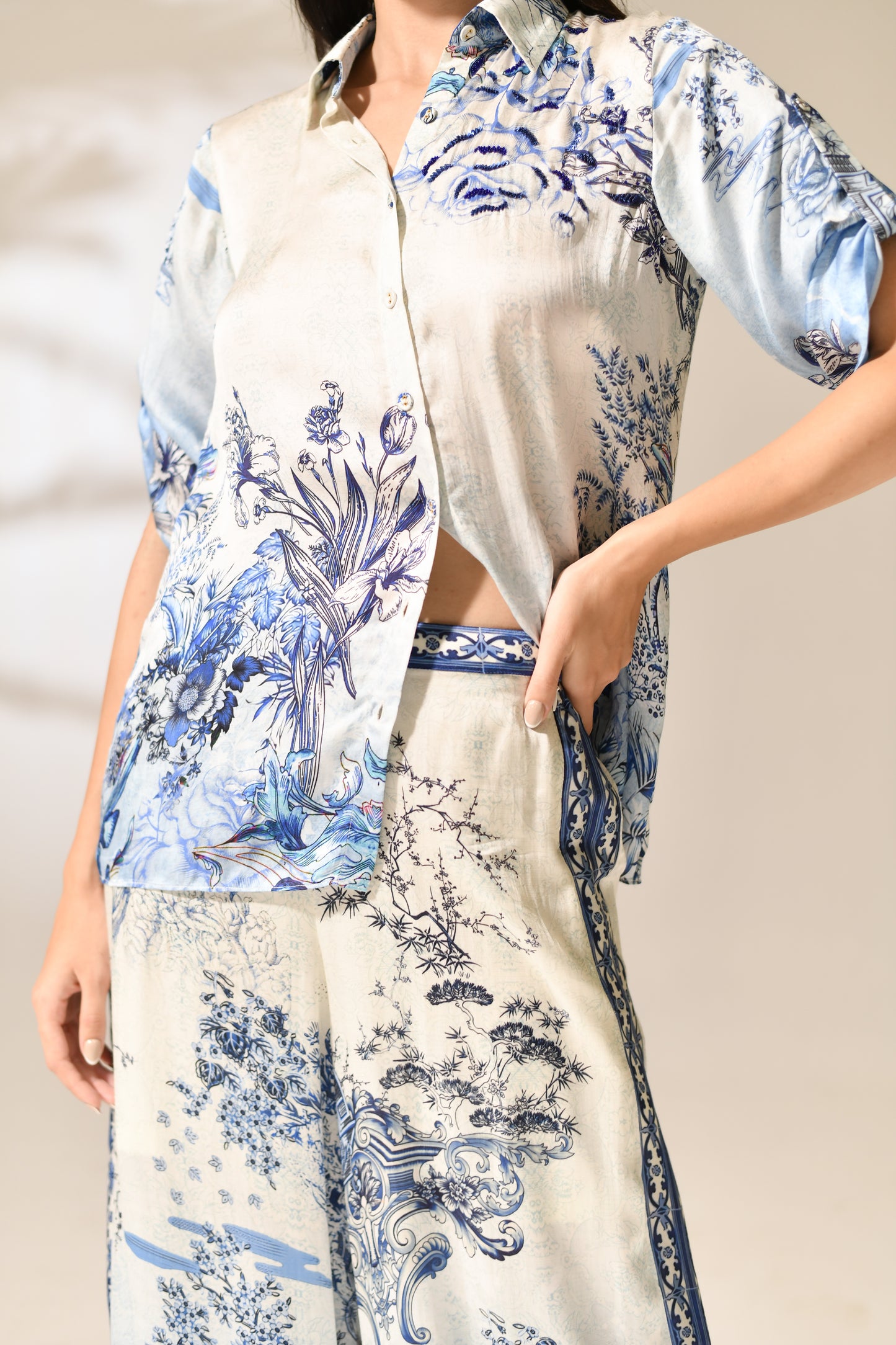 Azure Estate Loungewear shirt