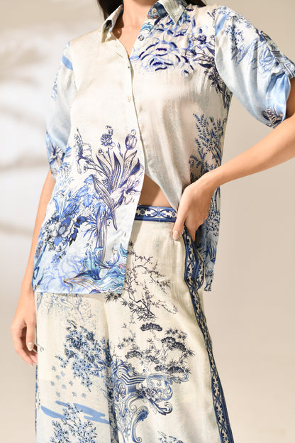 Azure Estate Loungewear shirt