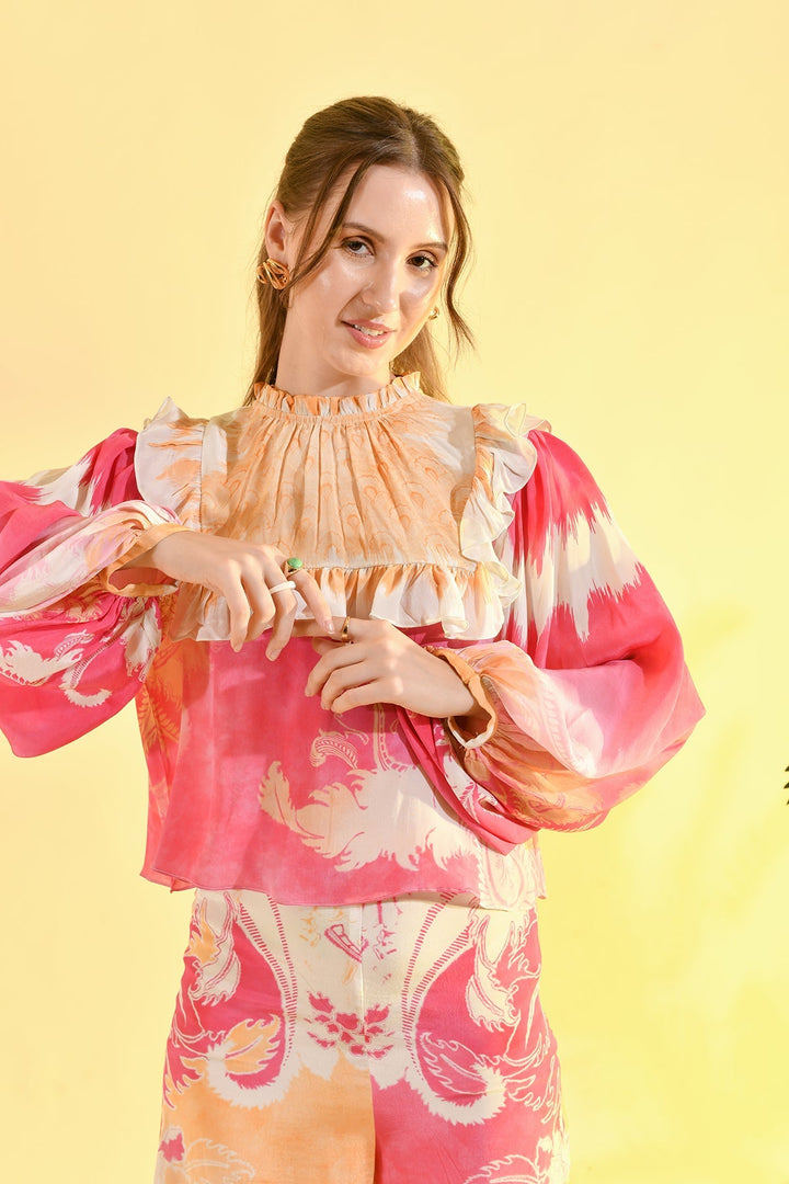 Neckholder-Top aus Linne