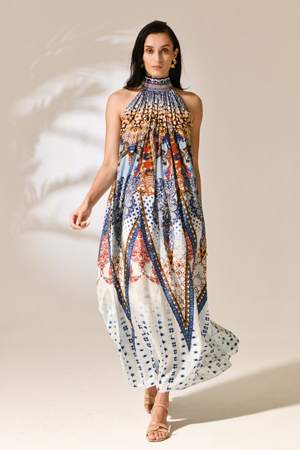 Elowen Halter Cascade Dress