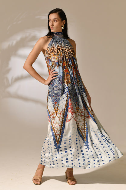 Elowen Halter Cascade Dress