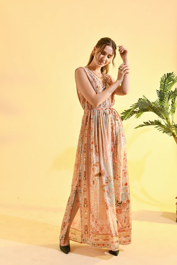 Neckholder-Top aus Linne