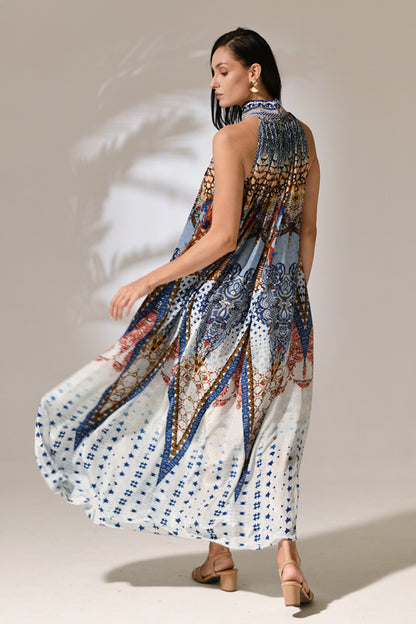 Elowen Halter Cascade Dress