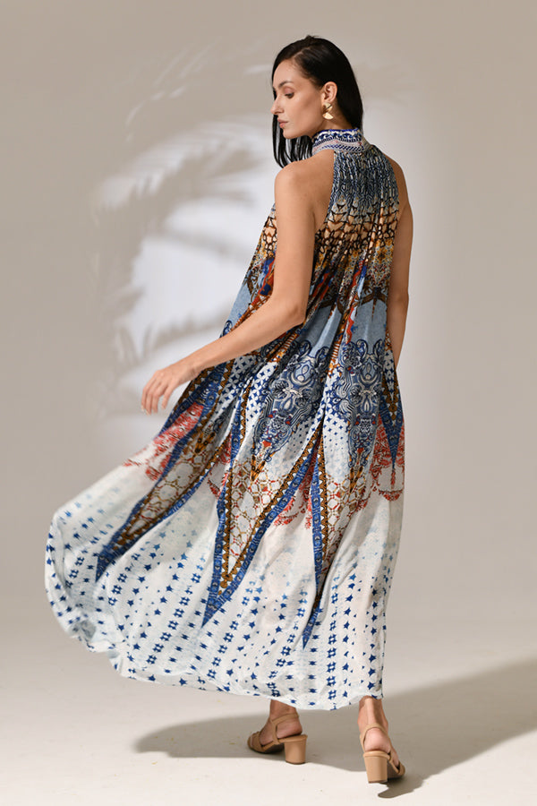 Elowen Halter Cascade Dress