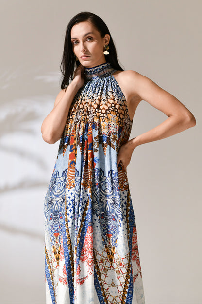 Elowen Halter Cascade Dress