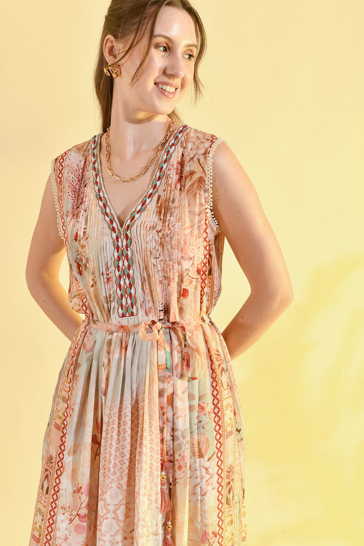 Neckholder-Top aus Linne