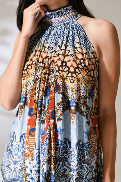 Elowen Halter Cascade Dress