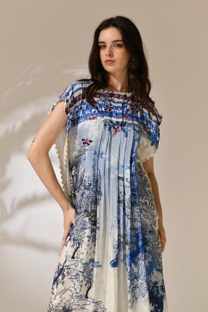 The Azure Estate Fringe Kaftan