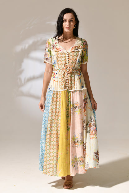 Primrose Artisanal Patchwork dress