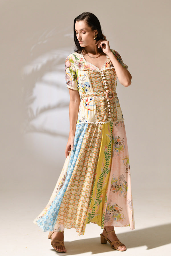 Primrose Artisanal Patchwork dress