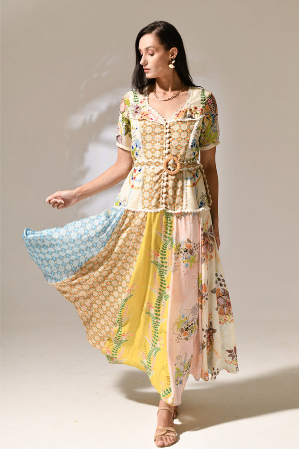 Primrose Artisanal Patchwork dress