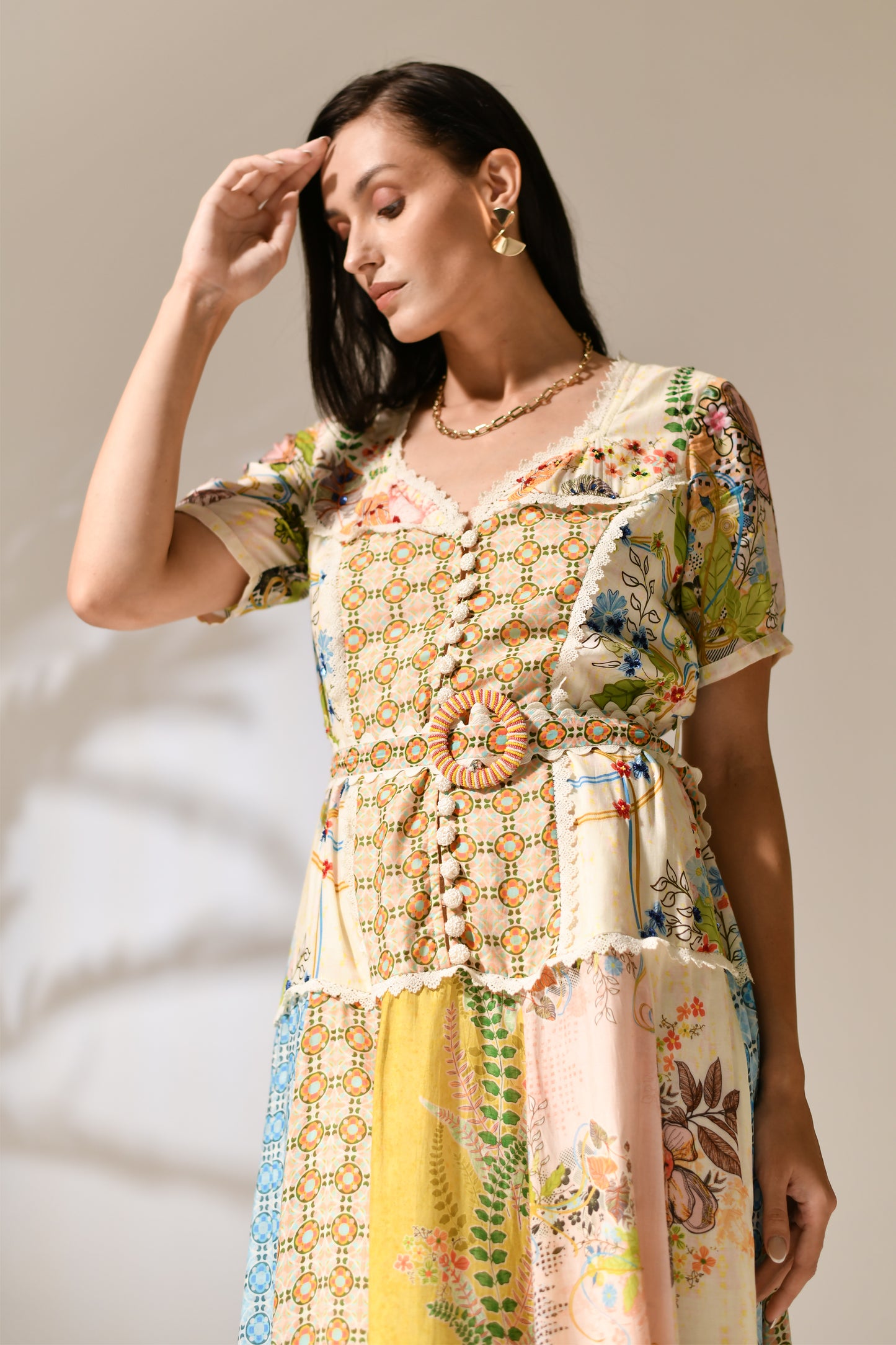 Primrose Artisanal Patchwork dress