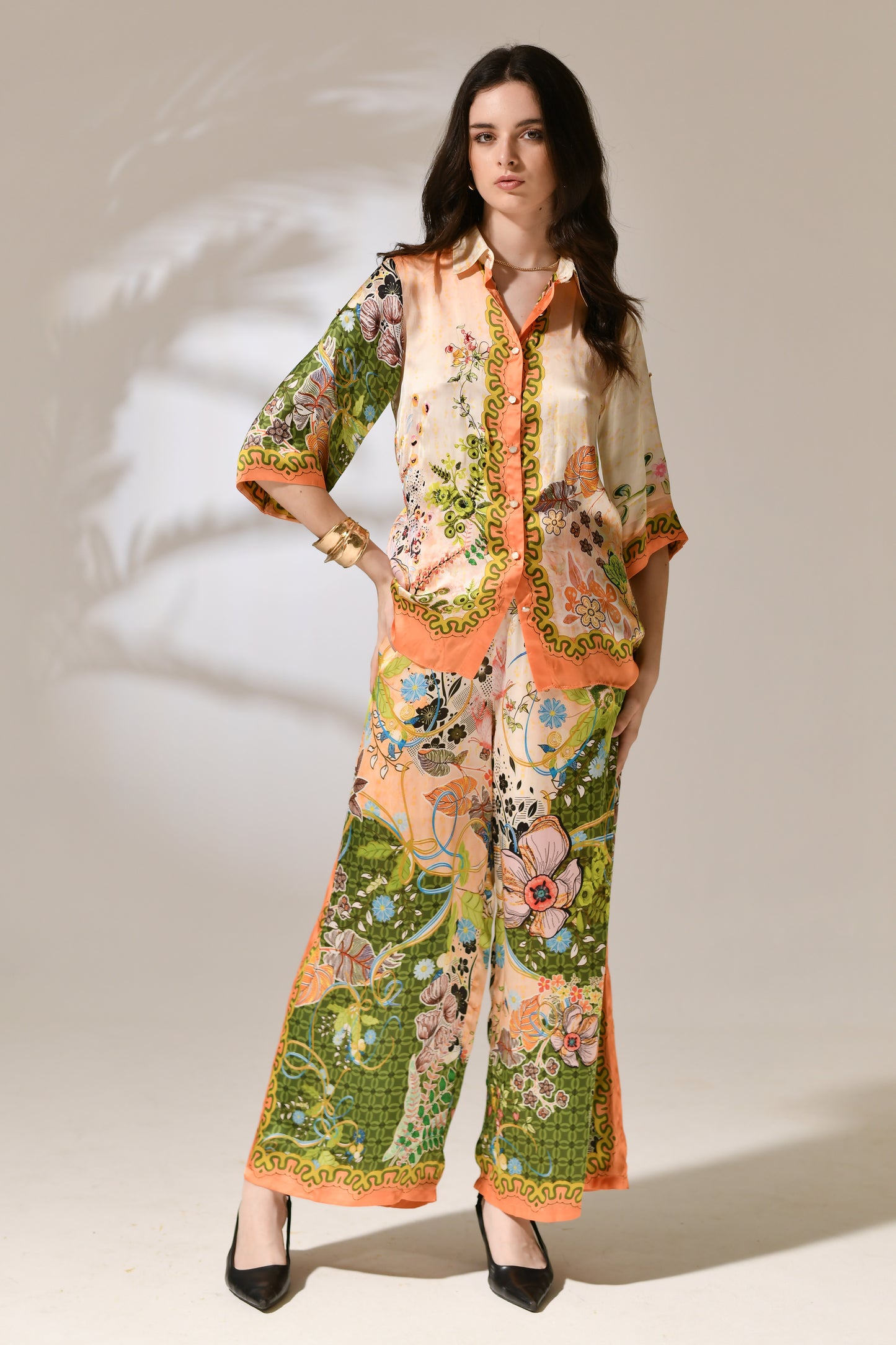 Riviera Bloom Loungewear shirt
