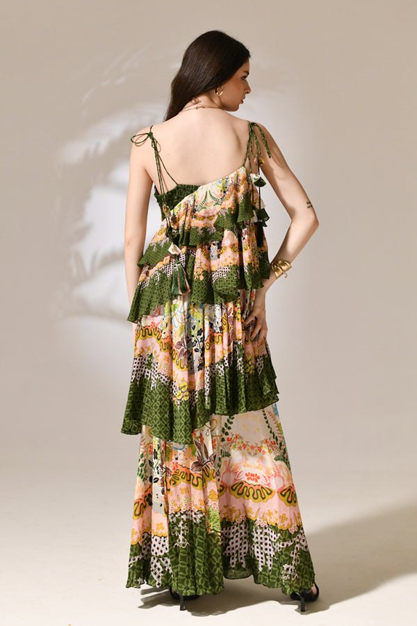 Solstice Tiered Ruffle Maxi