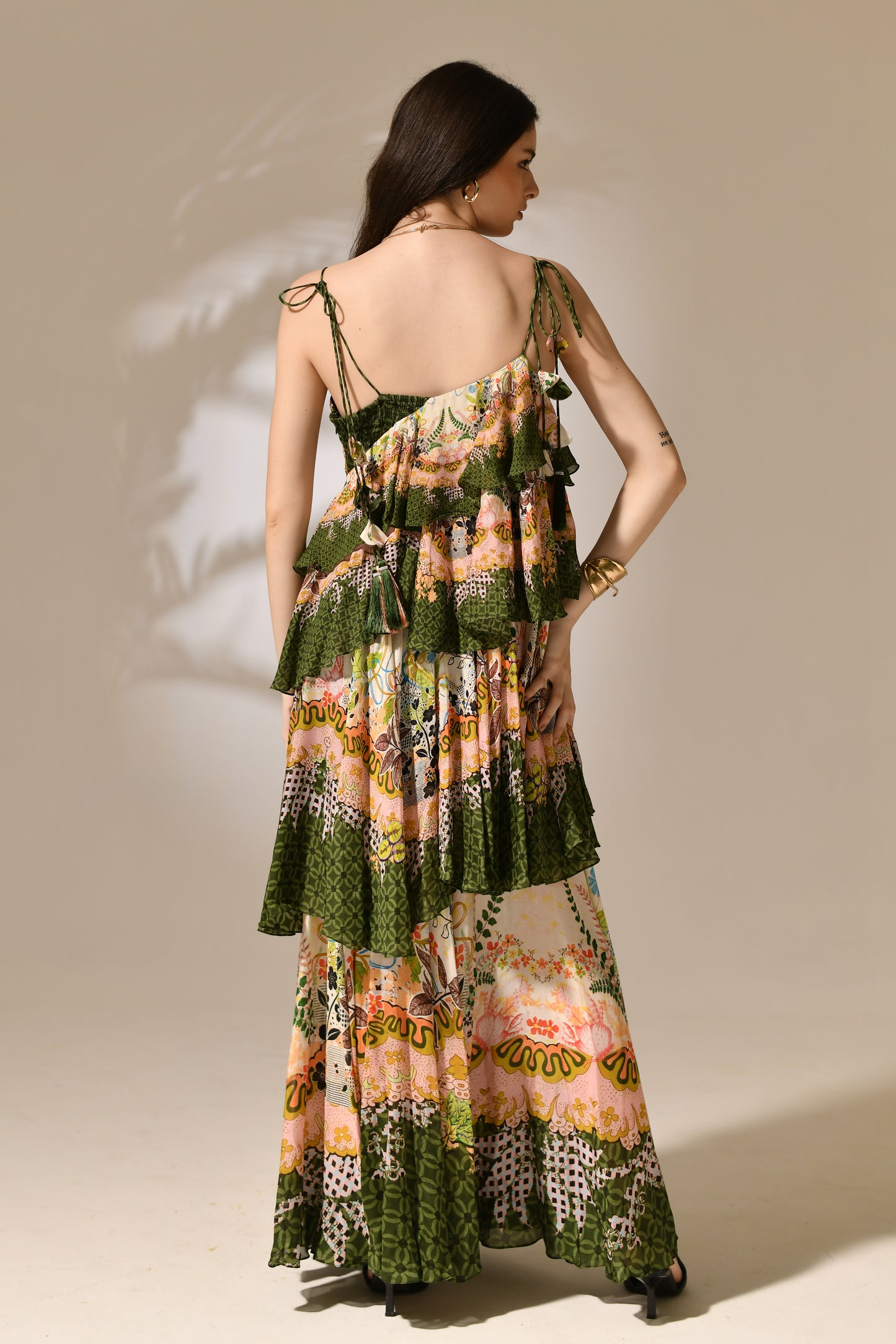 Solstice Tiered Ruffle Maxi