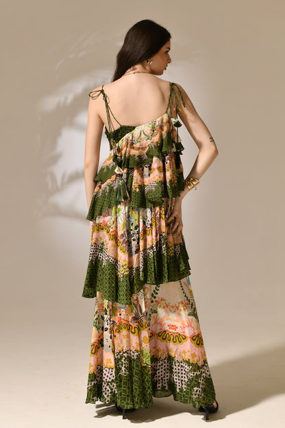 Solstice Tiered Ruffle Maxi