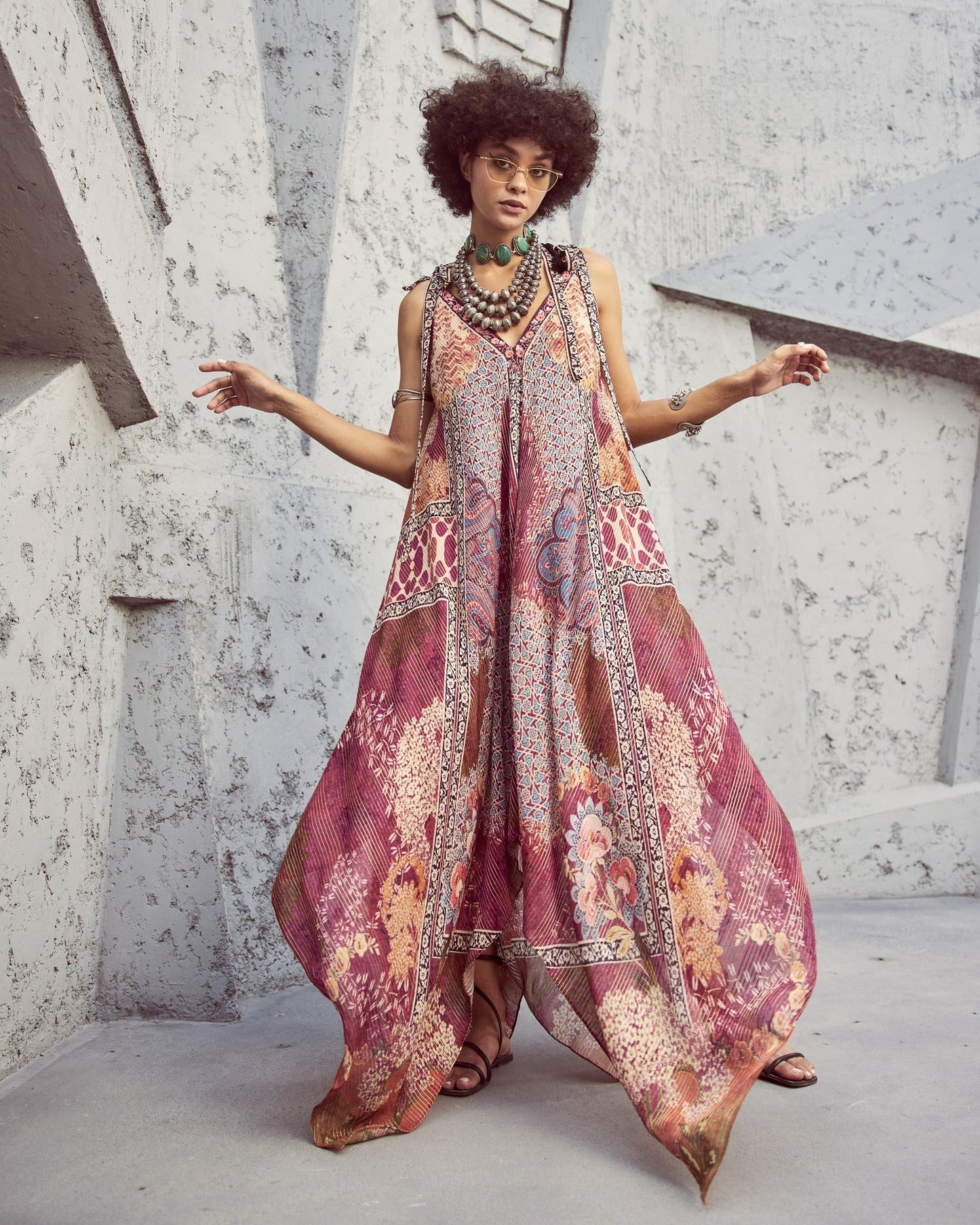 ROSETTE MAXI DRESS