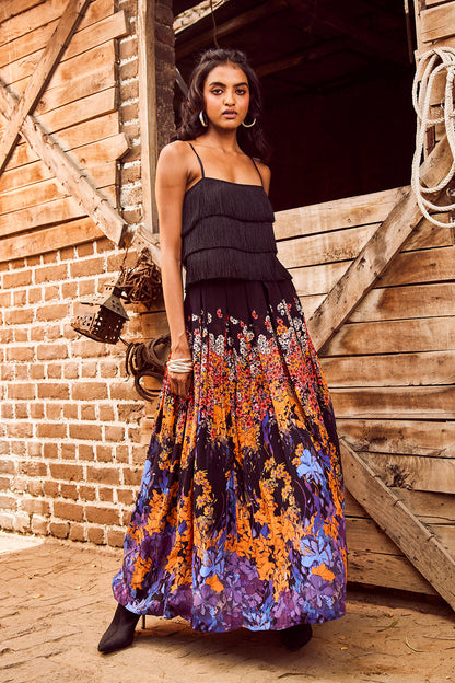 KALA PLEATED MAXI SKIRT