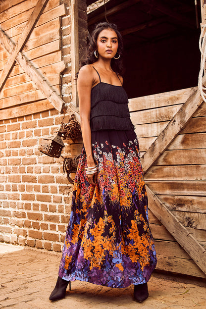 KALA PLEATED MAXI SKIRT