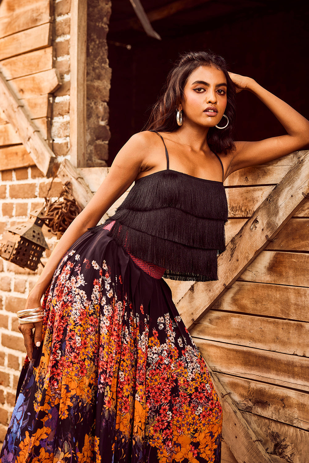 KALA PLEATED MAXI SKIRT