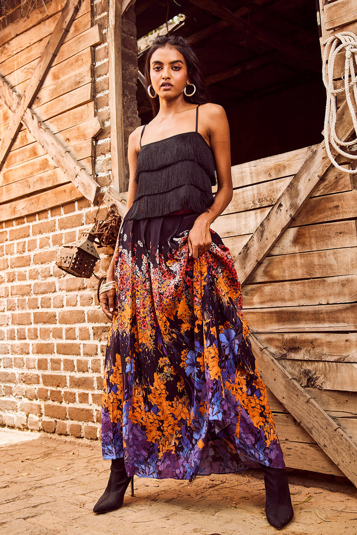 KALA PLEATED MAXI SKIRT