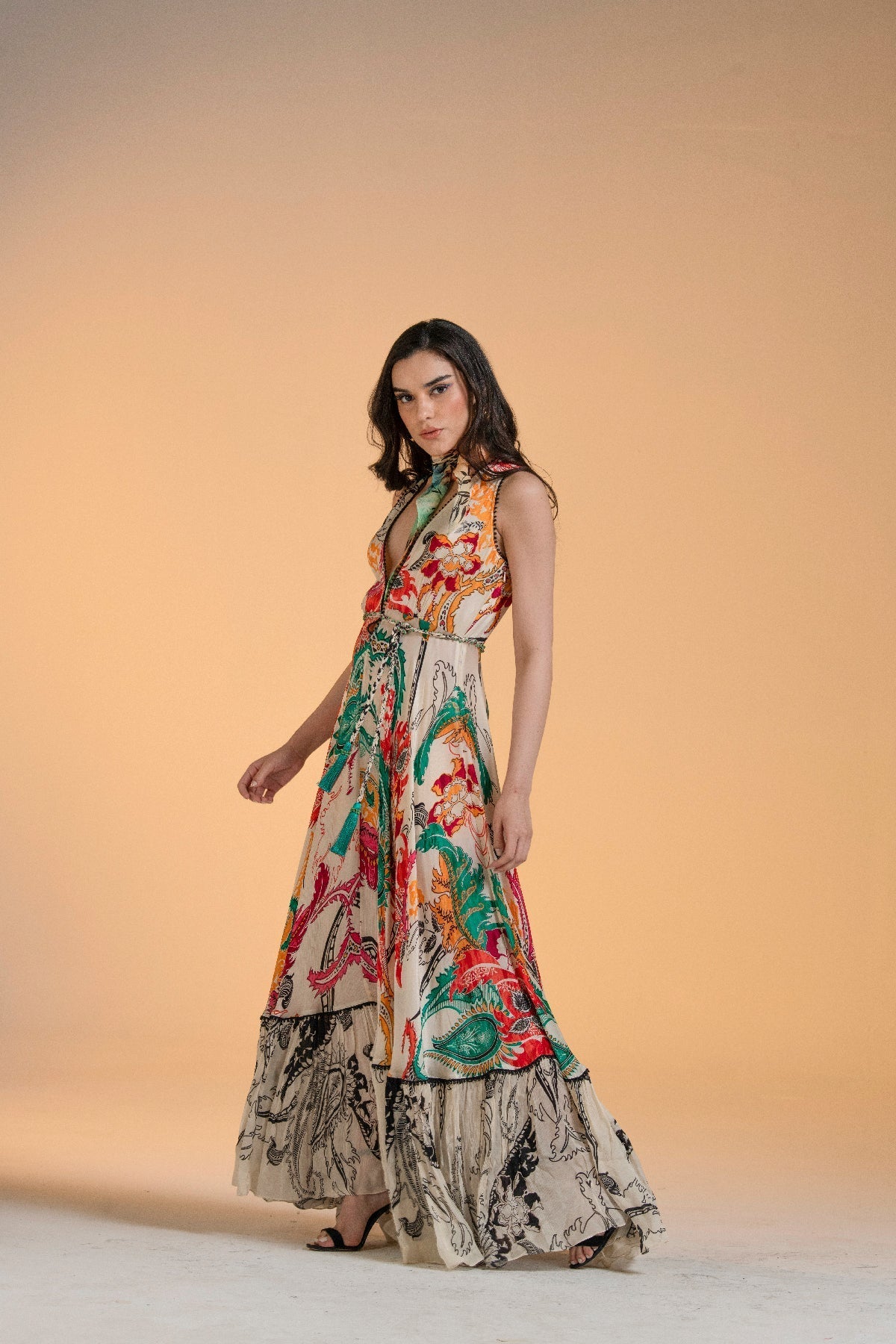 ALINA HALTER MAXI DRESS