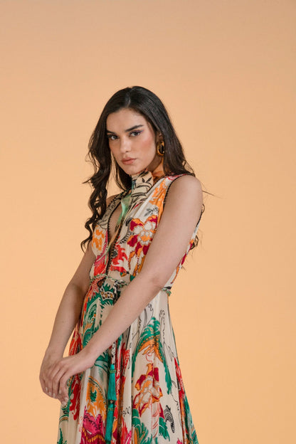 ALINA HALTER MAXI DRESS