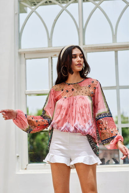 Besticktes Oberteil „Rosario“