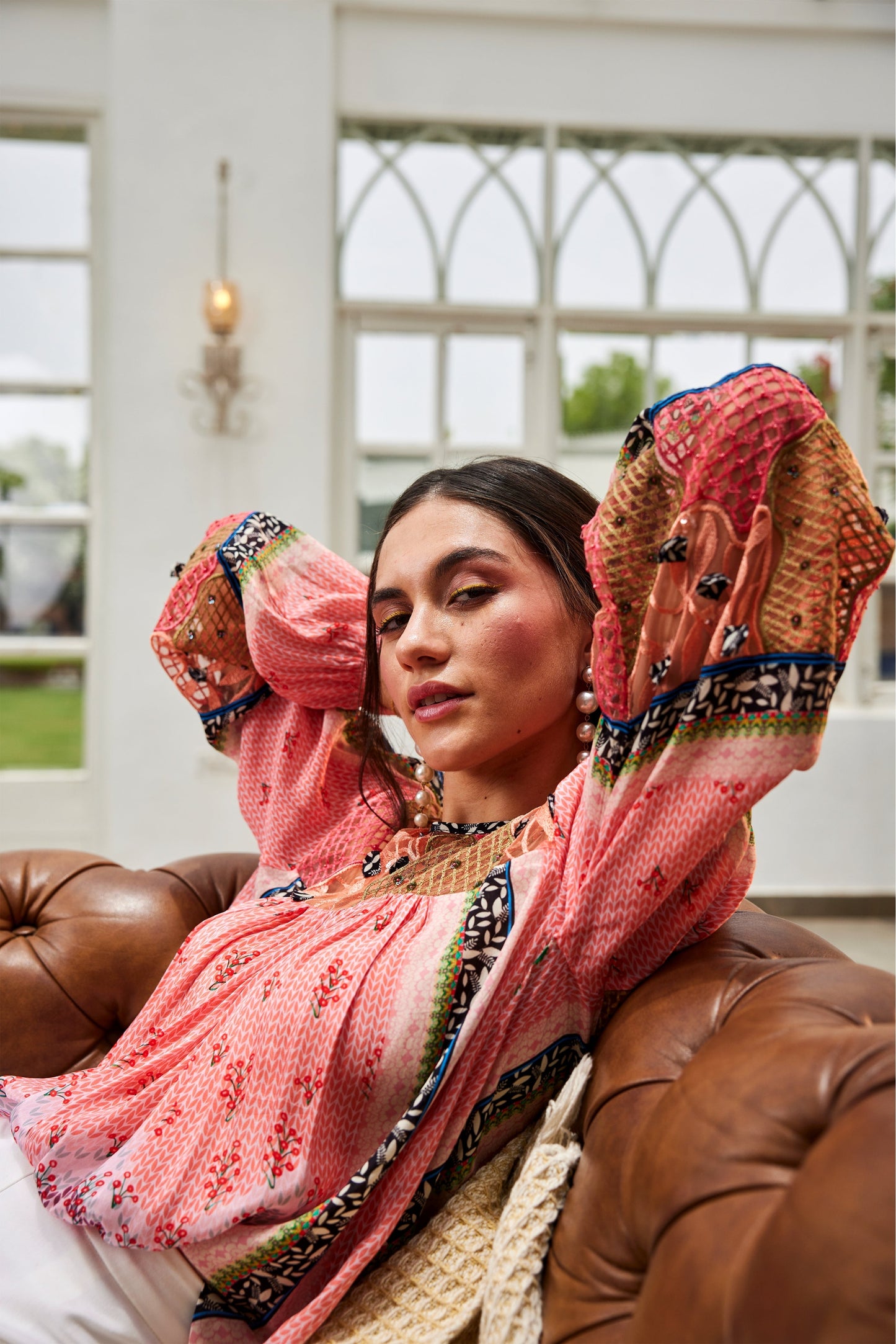 Besticktes Oberteil „Rosario“