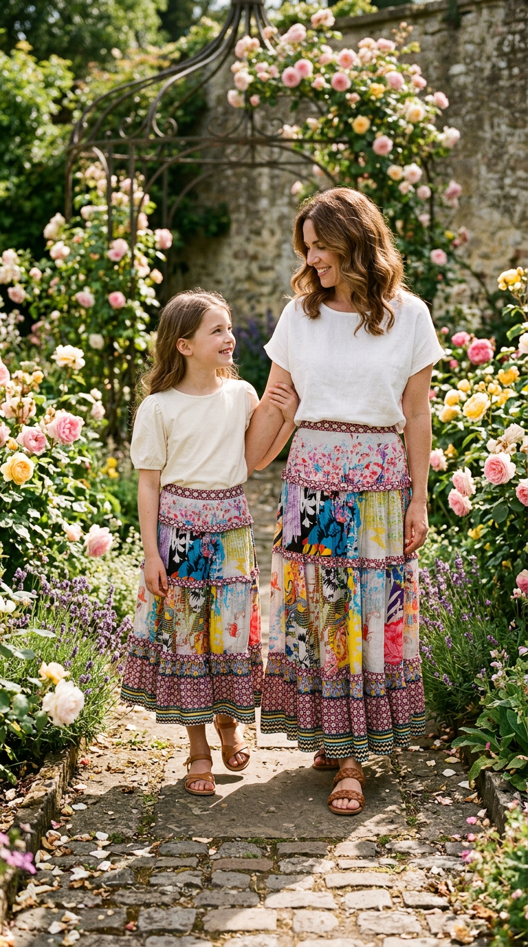 EUPHORIA TIERED MAXI SKIRT