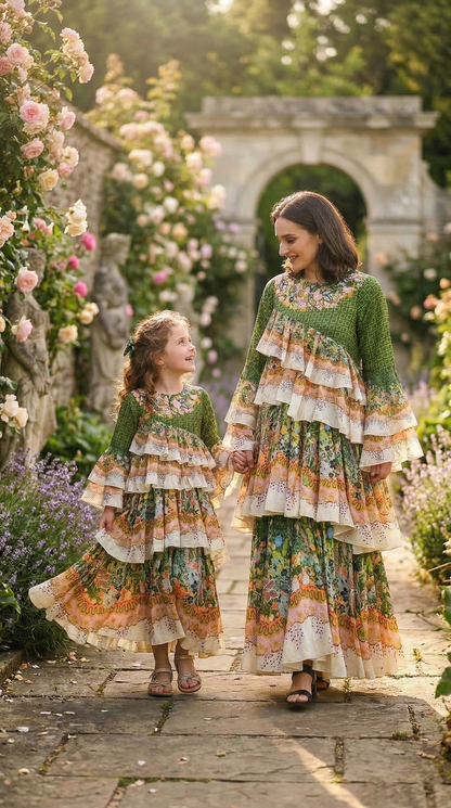 MOSS SHADOW MAXI DRESS